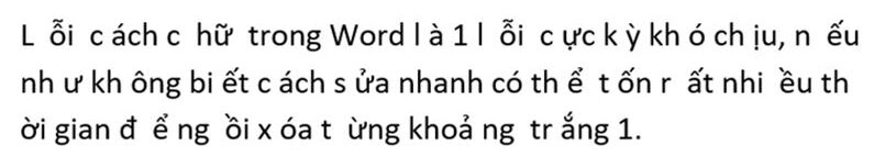 khắc phục lỗi giãn chữ trong Word 2010