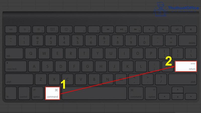 xuống dòng trong Excel Mac