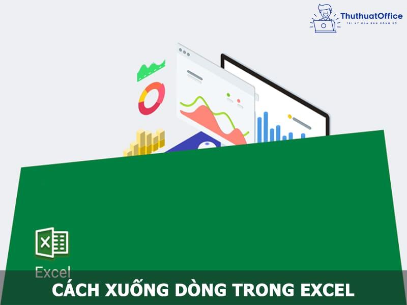 xuống dòng trong Excel Mac