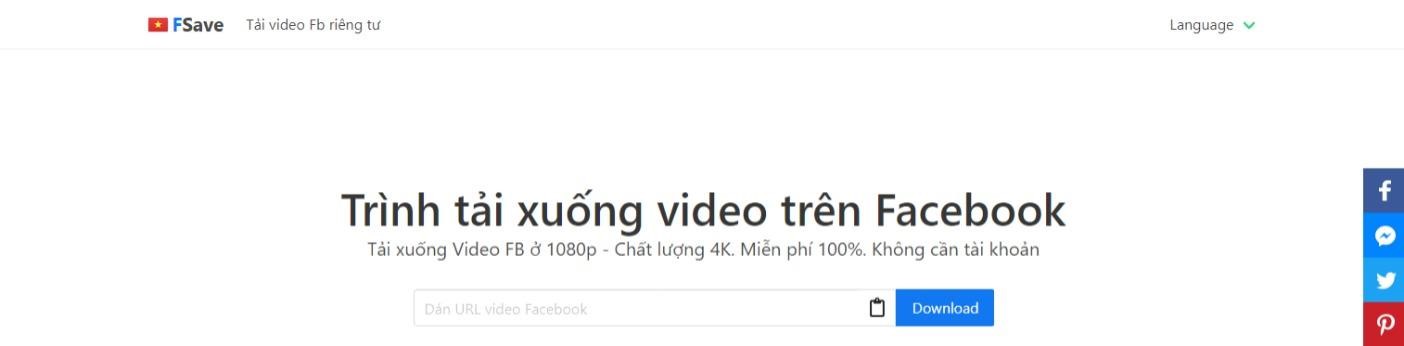 Trình tải xuống video trên Facebook