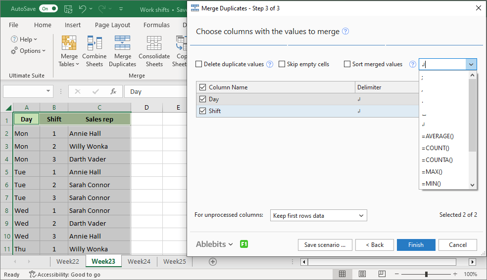 AbleBits Ultimate Suite for Excel 2024