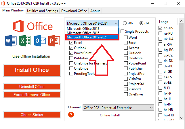 Active Office 2021 C2R