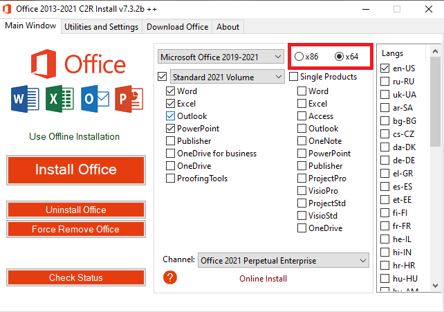 Active Office 2021 C2R