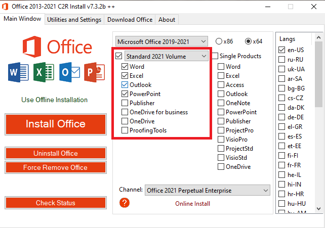 Active Office 2021 C2R