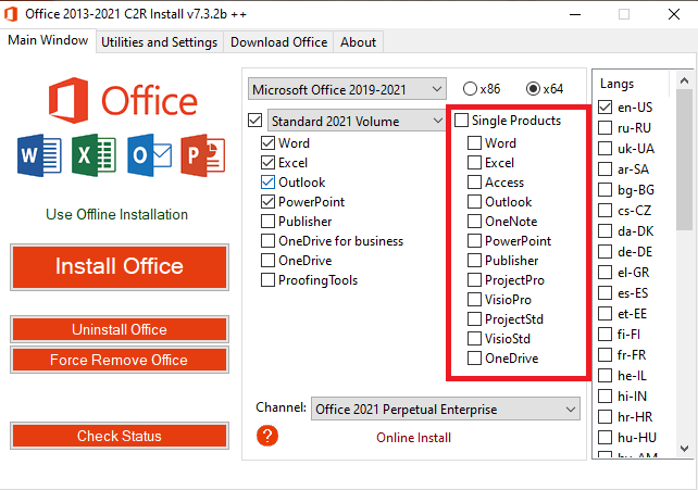 Active Office 2021 C2R