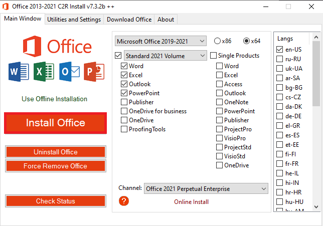 Active Office 2021 C2R