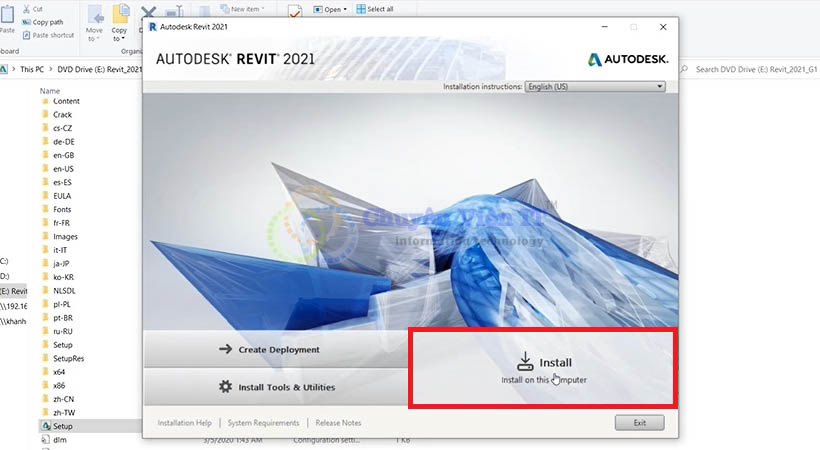 Hướng dẫn cài đặt Autodesk Revit 2021