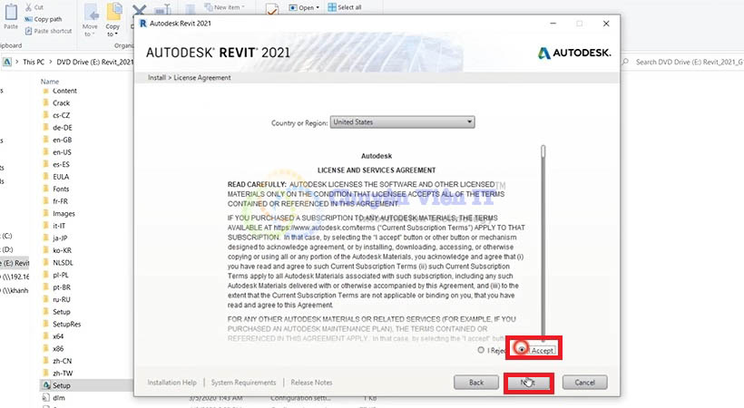 Hướng dẫn cài đặt Autodesk Revit 2021