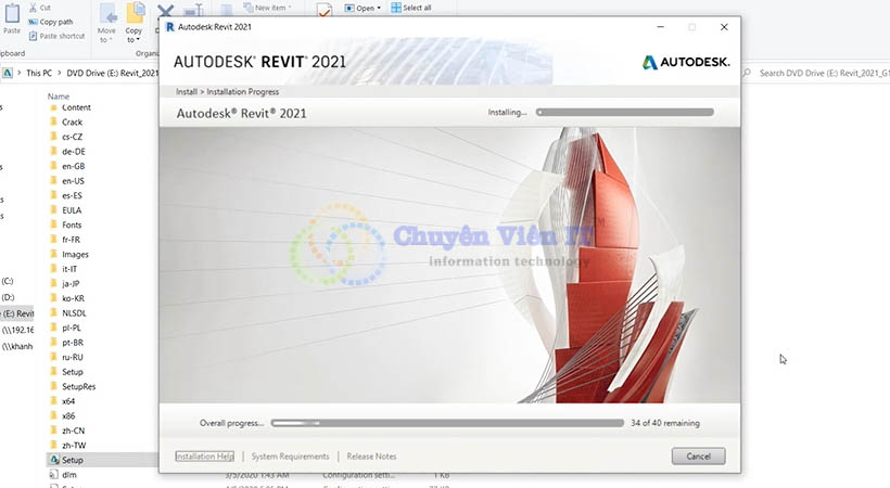 Hướng dẫn cài đặt Autodesk Revit 2021