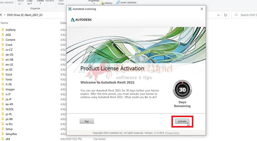 Hướng dẫn kích hoạt Autodesk Revit 2021