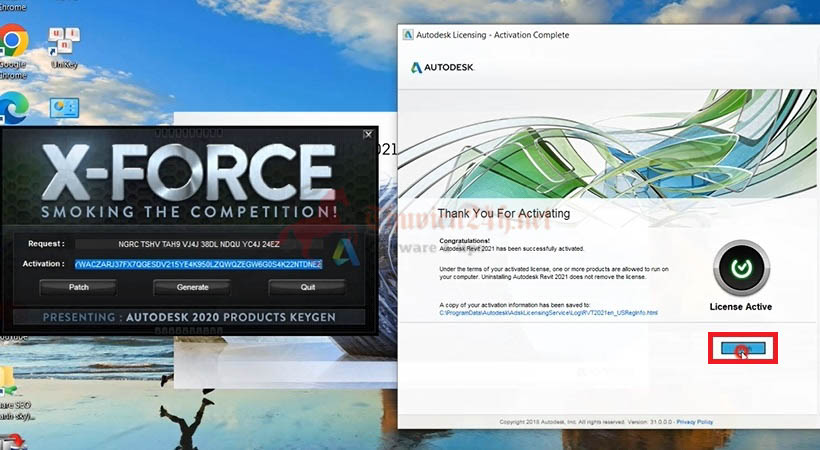Hướng dẫn kích hoạt Autodesk Revit 2021
