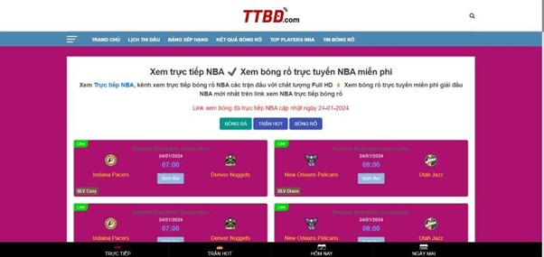 Trực tiếp NBA trực tiếp bóng đá uy tín hàng đầu