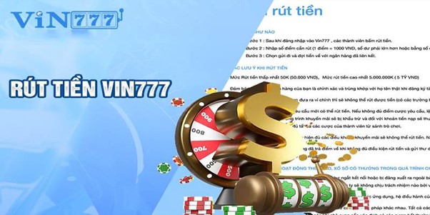 Rút tiền ở nhà cái Vin777Okvip