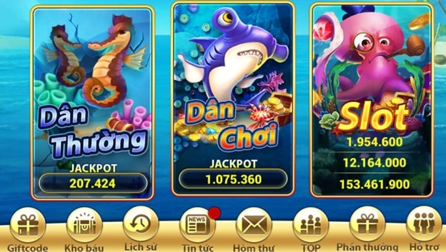 Game có nhiều phòng chơi để cược thủ lựa chọn tham gia