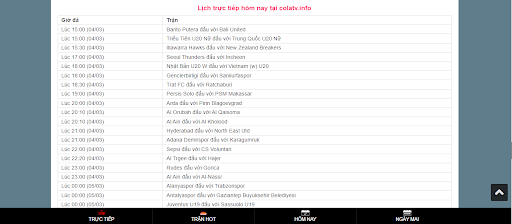 Hướng dẫn xem bóng đá trực tuyến trên Cola TV