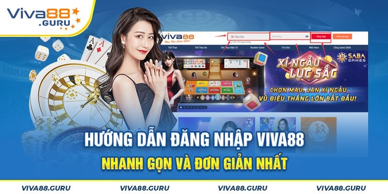 Giao diện trang đăng nhập của viva88