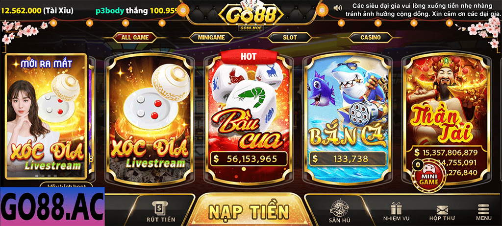 So sánh game bầu cua giữa Go88 và Sunwin