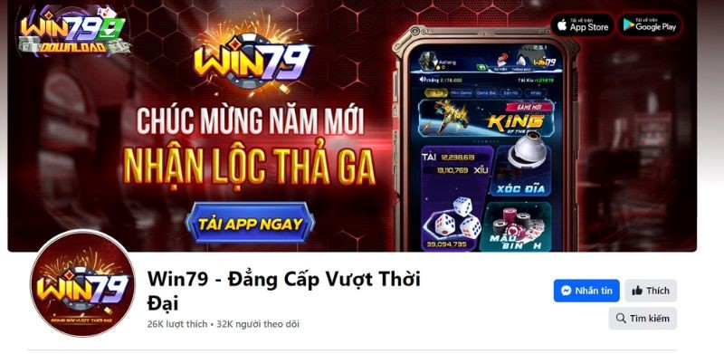 Lượt yêu thích, theo dõi Win79