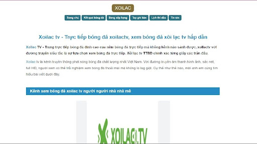 Xoilac TV là trang web xem bóng đá trực tuyến miễn phí đầu tiên trên thị trường