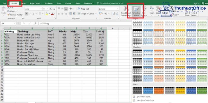 Cách tạo bảng trong Excel tưởng không cần nhưng lại cần không tưởng 8 Cách tạo bảng trong Excel tưởng không cần nhưng lại cần không tưởng 5