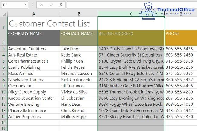 6 cách di chuyển hàng, di chuyển cột trong Excel 2 6 cách di chuyển hàng, di chuyển cột trong Excel 1