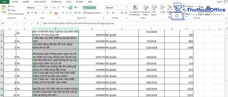 3 cách xuống dòng trong Excel tưởng đơn giản mà không hề đơn giản 7 3 cách xuống dòng trong Excel tưởng đơn giản mà không hề đơn giản 7