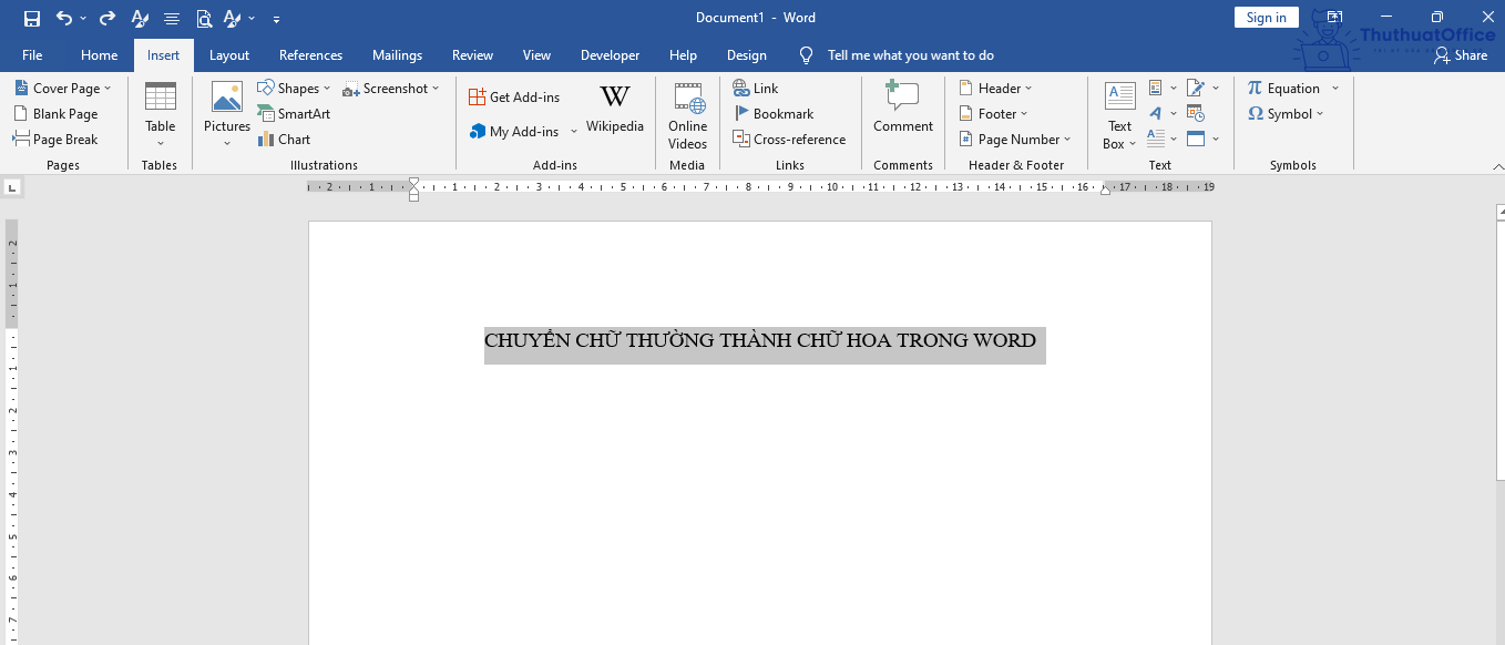 Các cách viết hoa trong Word cực đơn giản 6 Các cách viết hoa trong Word cực đơn giản 4