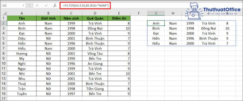 2 cách lọc dữ liệu trong Excel cực đơn giản bạn nên biết 12 2 cách lọc dữ liệu trong Excel cực đơn giản bạn nên biết 11