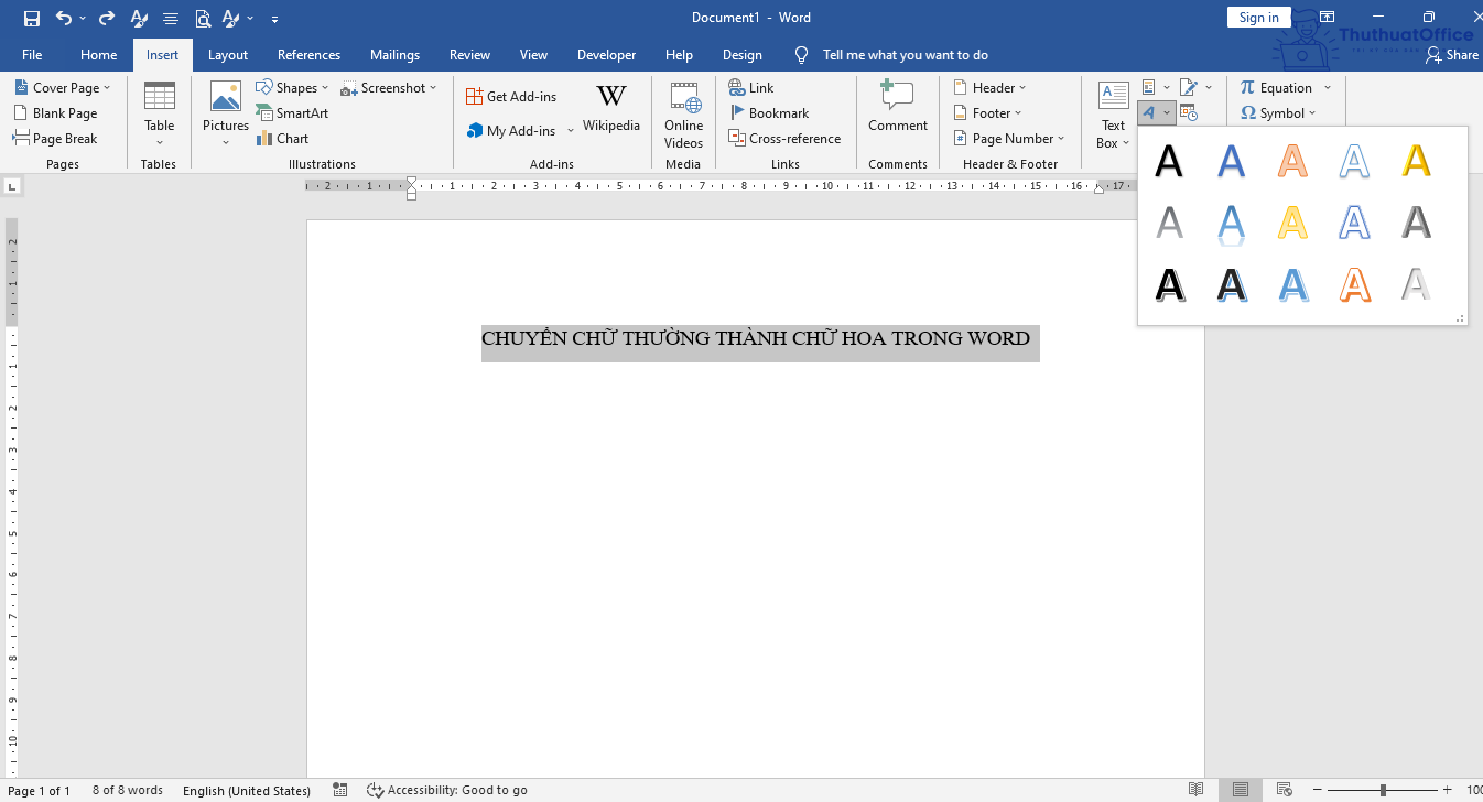 Các cách viết hoa trong Word cực đơn giản 7 Các cách viết hoa trong Word cực đơn giản 5