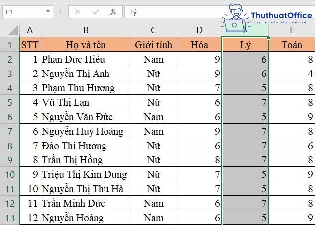 6 cách di chuyển hàng, di chuyển cột trong Excel 16 6 cách di chuyển hàng, di chuyển cột trong Excel 15