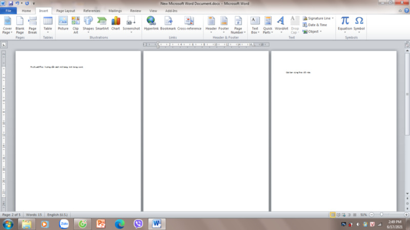 Cách mở trang mới trong Word cực dễ dàng 7 Mở trang mới trong Word bằng việc thêm trang mới
