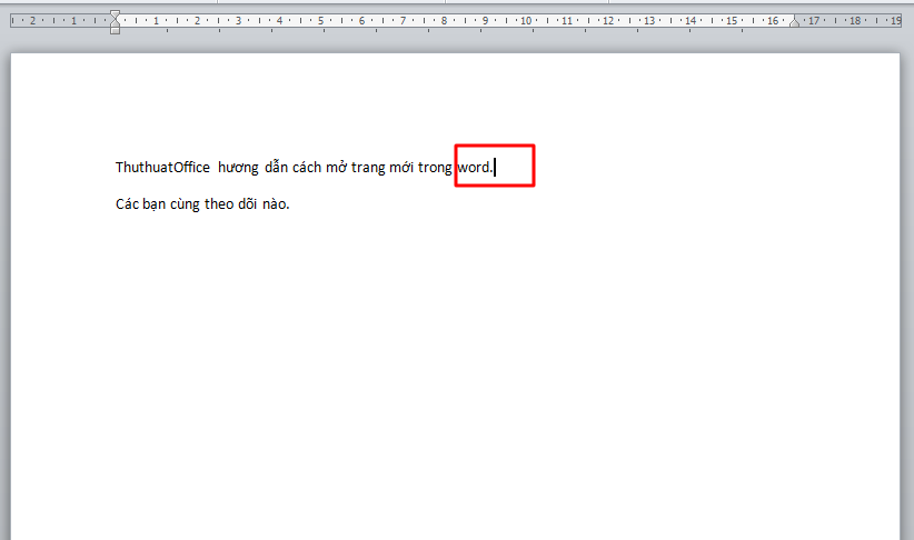 Cách mở trang mới trong Word cực dễ dàng 5 Mở trang mới trong Word bằng việc thêm trang mới