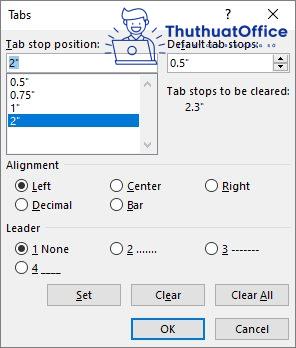 Hướng dẫn cách đặt tab trong Word chi tiết nhất 4 cách đặt tab trong Word