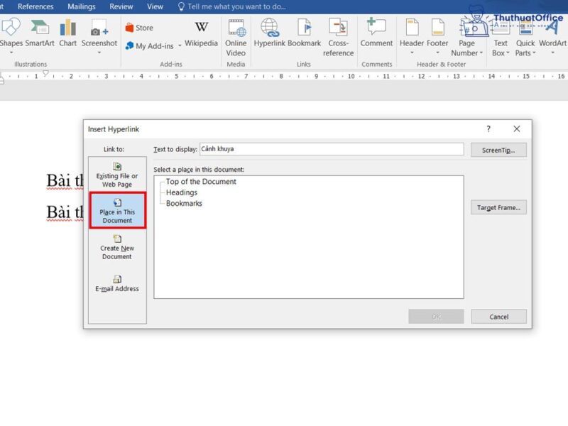 Chèn hyperlink trong Word cực đơn giản 5 hyperlink trong Word