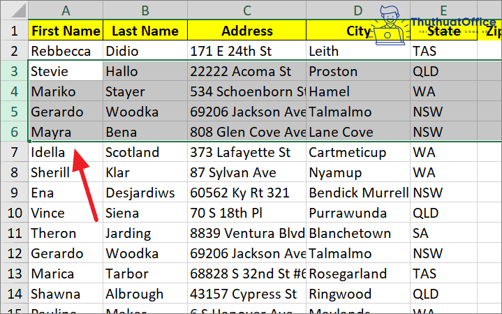 6 cách di chuyển hàng, di chuyển cột trong Excel 21 6 cách di chuyển hàng, di chuyển cột trong Excel 20