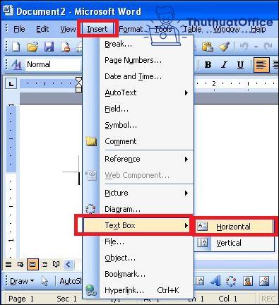 xoay bảng trong Word