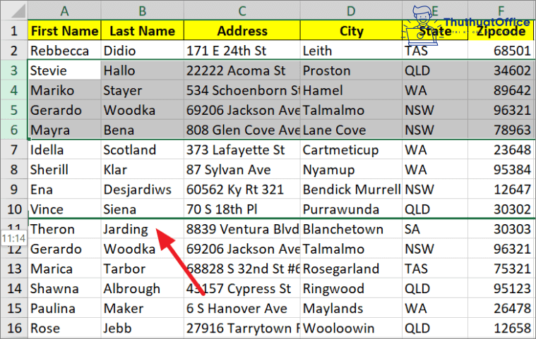 6 cách di chuyển hàng, di chuyển cột trong Excel 23 6 cách di chuyển hàng, di chuyển cột trong Excel 22