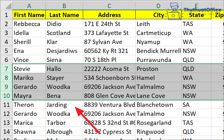 6 cách di chuyển hàng, di chuyển cột trong Excel 24 6 cách di chuyển hàng, di chuyển cột trong Excel 23
