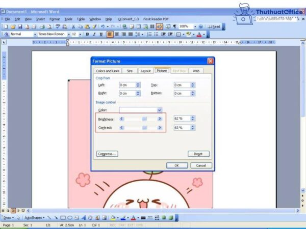 Cách làm mờ ảnh trong Word đơn giản nhất 5 làm mờ ảnh trong word