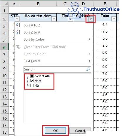 2 cách lọc dữ liệu trong Excel cực đơn giản bạn nên biết 20 2 cách lọc dữ liệu trong Excel cực đơn giản bạn nên biết 19