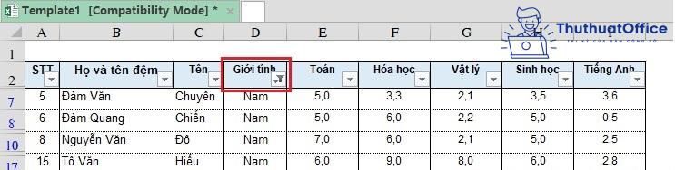 2 cách lọc dữ liệu trong Excel cực đơn giản bạn nên biết 19 2 cách lọc dữ liệu trong Excel cực đơn giản bạn nên biết 18
