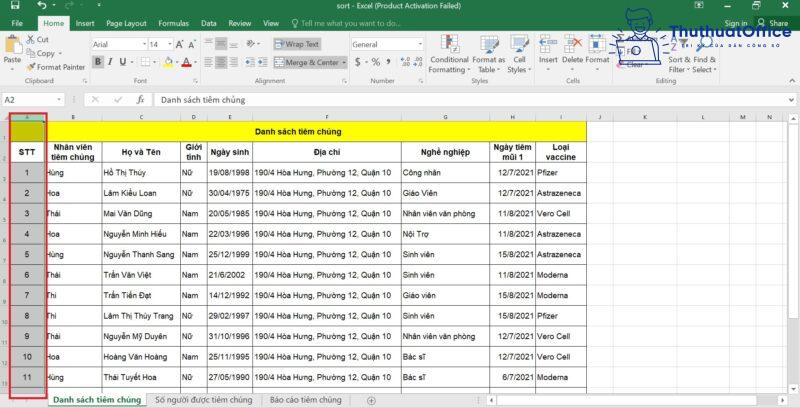 Cách SORT trong Excel từ cơ bản đến nâng cao 32 cách SORT trong Excel
