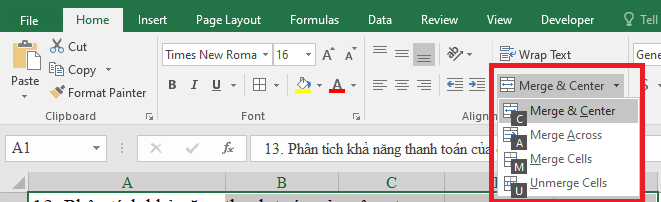 Tổng hợp 1001 thủ thuật gộp ô trong Excel mà ai cũng nên biết 7 Gộp ô trong Excel
