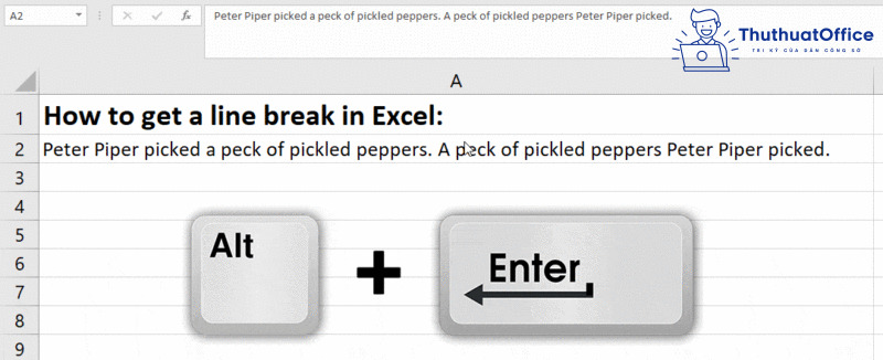 3 cách xuống dòng trong Excel tưởng đơn giản mà không hề đơn giản 3 3 cách xuống dòng trong Excel tưởng đơn giản mà không hề đơn giản 3