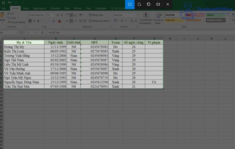 Chuyển Excel sang ảnh, tưởng không cần mà nhiều khi cần không tưởng 13 chuyển Excel sang ảnh