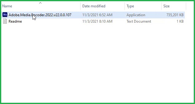 Hướng dẫn cài đặt Adobe Media Encoder 2022