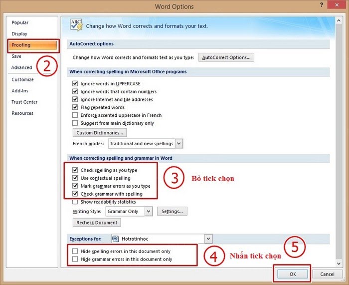 Xóa bay màu gạch chân xanh đỏ trong Word với 2 cách nhanh nhất 5 2 cách tắt gạch chân đỏ trong Word triệt để