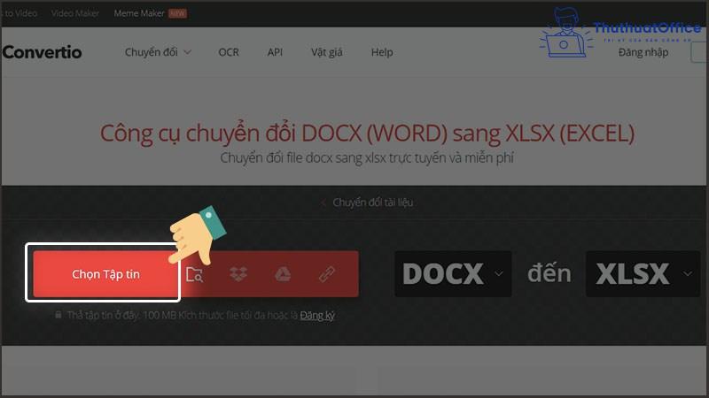 Cách copy bảng từ Word sang Excel đơn giản mà không phải ai cũng biết 19 Chọn tập tin