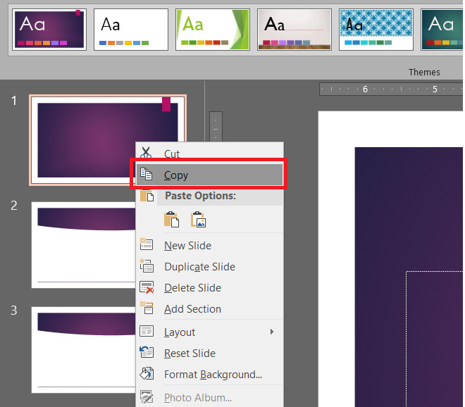Cách copy slide trong PowerPoint 2010 chỉ qua vài thao tác đơn giản 2 Cách copy slide trong PowerPoint 2010 bằng Copy Paste