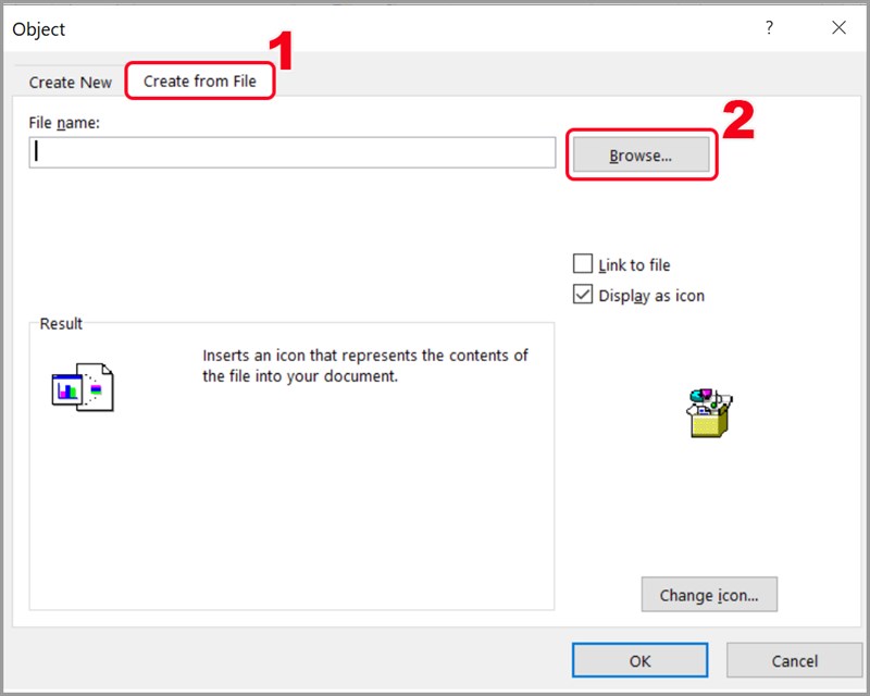 Cách chèn file PDF vào Excel đầy đủ và tiện lợi cho dân văn phòng 3 Cách chèn file PDF vào Excel